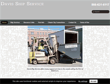 Tablet Screenshot of davisshipservice.com